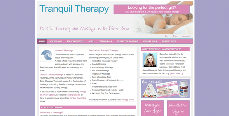 Tranquil Therapy Website